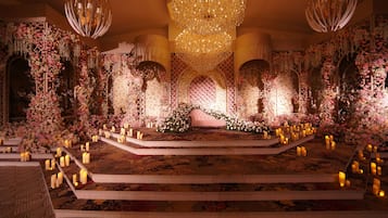 Outdoor banquet area