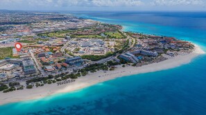 Sun-loungers, beach towels - Ground Floor 2 bedroom 2 bath condo at The Pearl (Oranjestad)