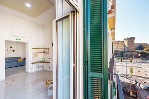 Luxus apartman, kilátással a városra | Kilátás az erkélyről