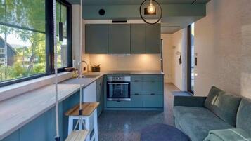 Comfort-Apartment, Terrasse, Gartenblick | Eigene Küche