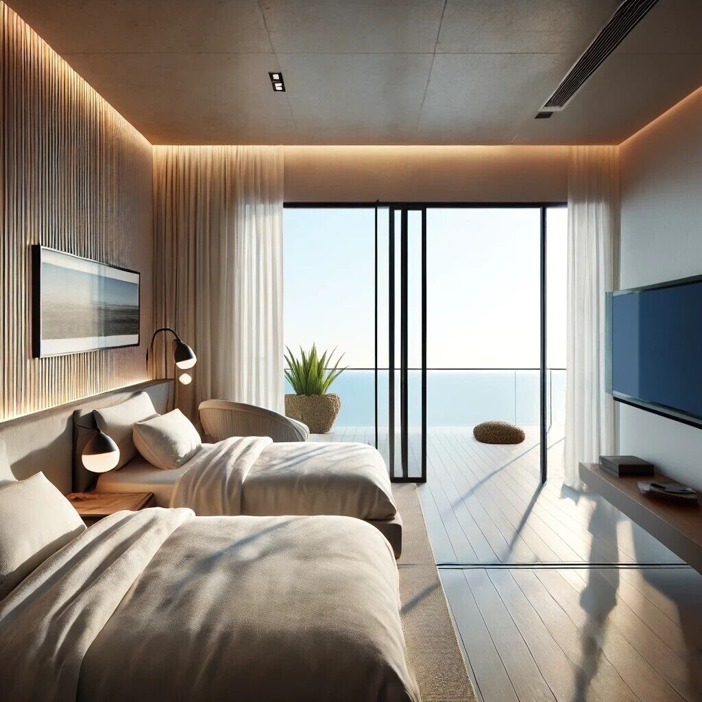 1 habitación, tabla de planchar con plancha, wifi y ropa de cama 