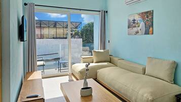 Smart TV, table football, ping pong