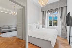 Luxe appartement | Lakens van Egyptisch katoen, luxe beddengoed, donsdekens