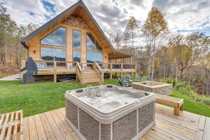 House (3 Bedrooms) | Front of property - Nantahala Forest Cabin w/ Fire Pits & Hot Tub! (Andrews)