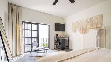 1 bedroom, in-room safe, iron/ironing board, travel crib