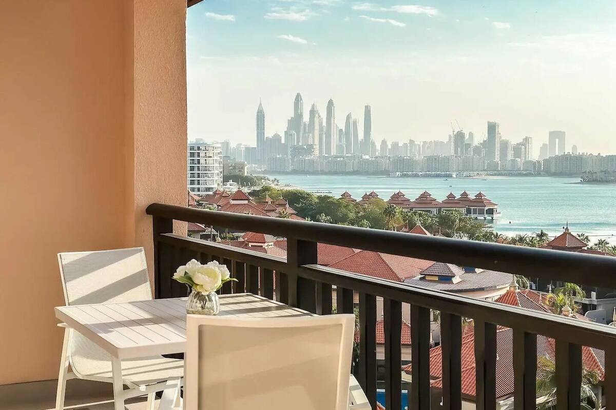 Luxury Apartment, 1 Bedroom, Lagoon View, Beachfront | Balcony