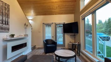 Cabaña, 2 habitaciones | Área de sala de estar