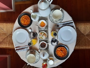 Kontinental frokost er inkludert hver dag