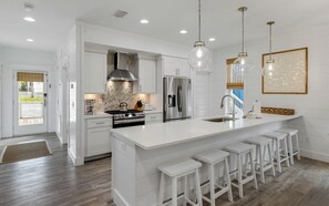 Fridge, microwave, oven, stovetop - Occasionally Luxe - Private Heated Pool, Steps to Beach (Inlet Beach)