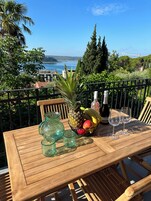 Panoramic Apartment, 2 Bedrooms, Sea View | Terrace/patio