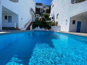 Pool - Spectacular sea view studio apartment on Av-64 (Roses)