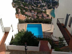 Pool - Spectacular sea view studio apartment on Av-64 (Roses)