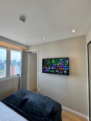 Apartamento | Cortinas opacas, tabla de planchar con plancha, wifi gratis
