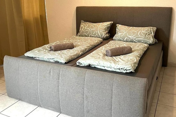 Our comfortable king-size bed