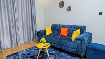 Economy Apartment, City View | Living area