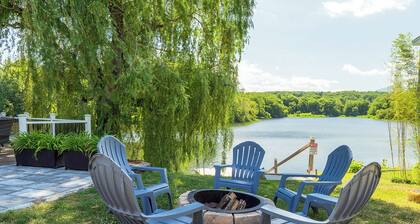 Private Summer Waterfront Escape- Swimming, Fishing, SUPs, Hot Tub & Sauna