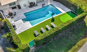 A heated pool