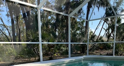 HEATED POOL-LANAI-BBQ-5 Mi to BEACH-WASHER/DRYER-TENNIS-GOLF-BLISSFUL RETREAT