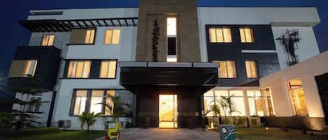 Front of property - evening/night