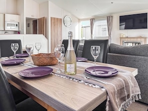 Dining Area | Sunset Lodge, Heysham-Morecombe, near Lancaster - 3 bedroom accommodation in Heysham-Morecombe, near Lancaster (Heysham-Morecombe, near Lancaster)
