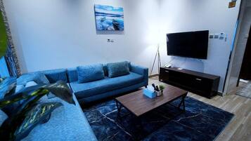 Traditional-Chalet, 1 Schlafzimmer, eigener Pool | Wohnbereich