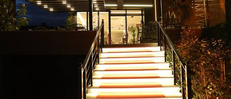 Majoituspaikan julkisivu