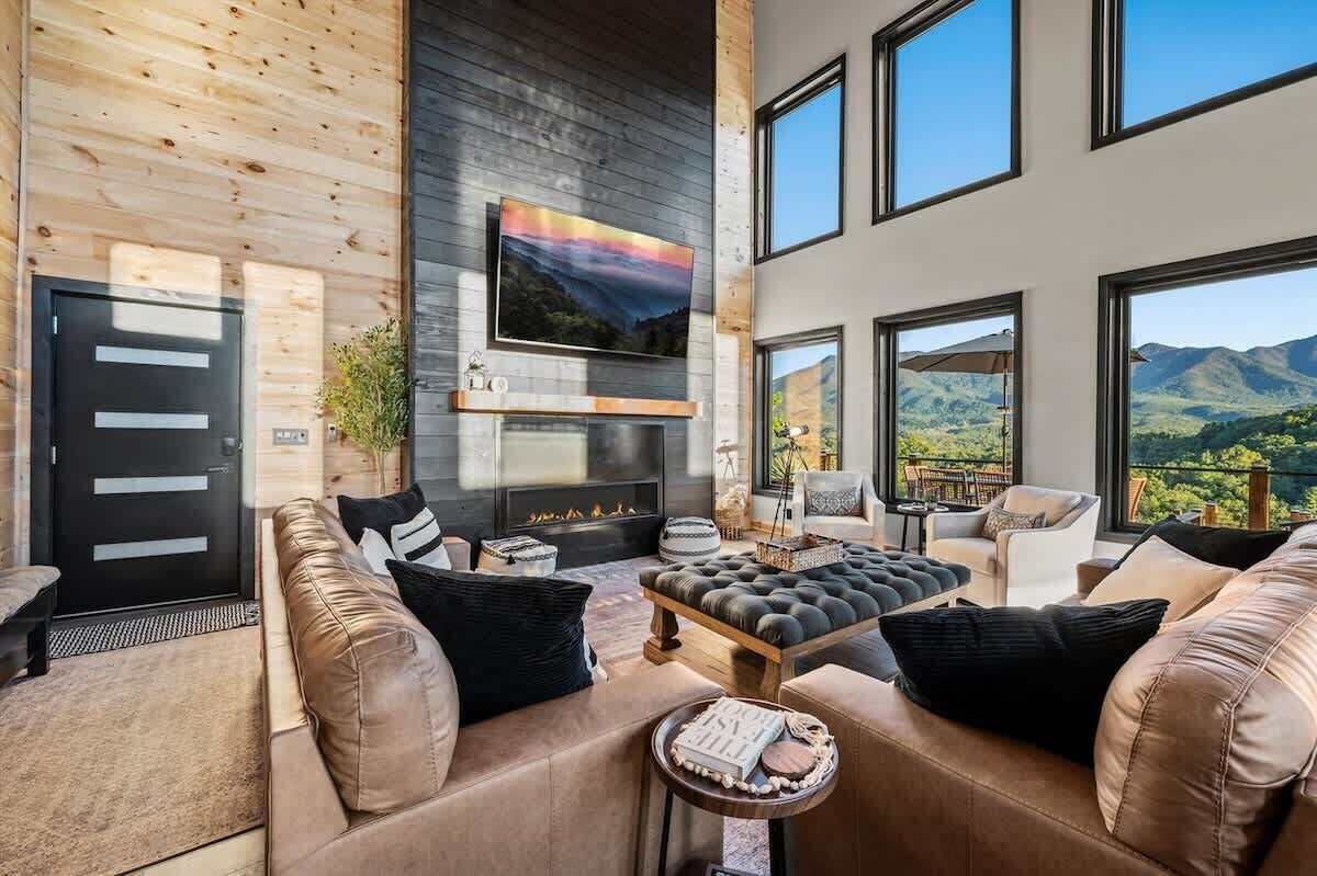 TV, fireplace, video games, offices