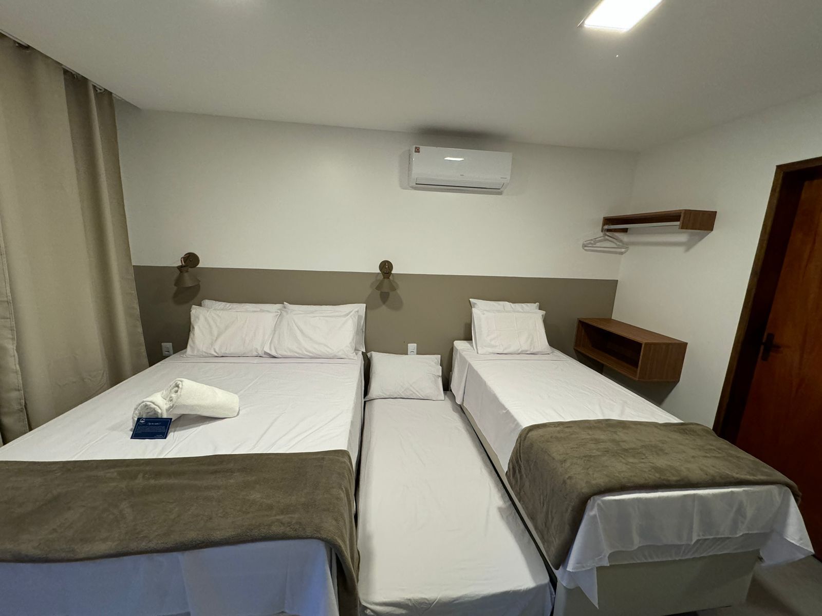 1 bedroom, laptop workspace, blackout drapes, iron/ironing board