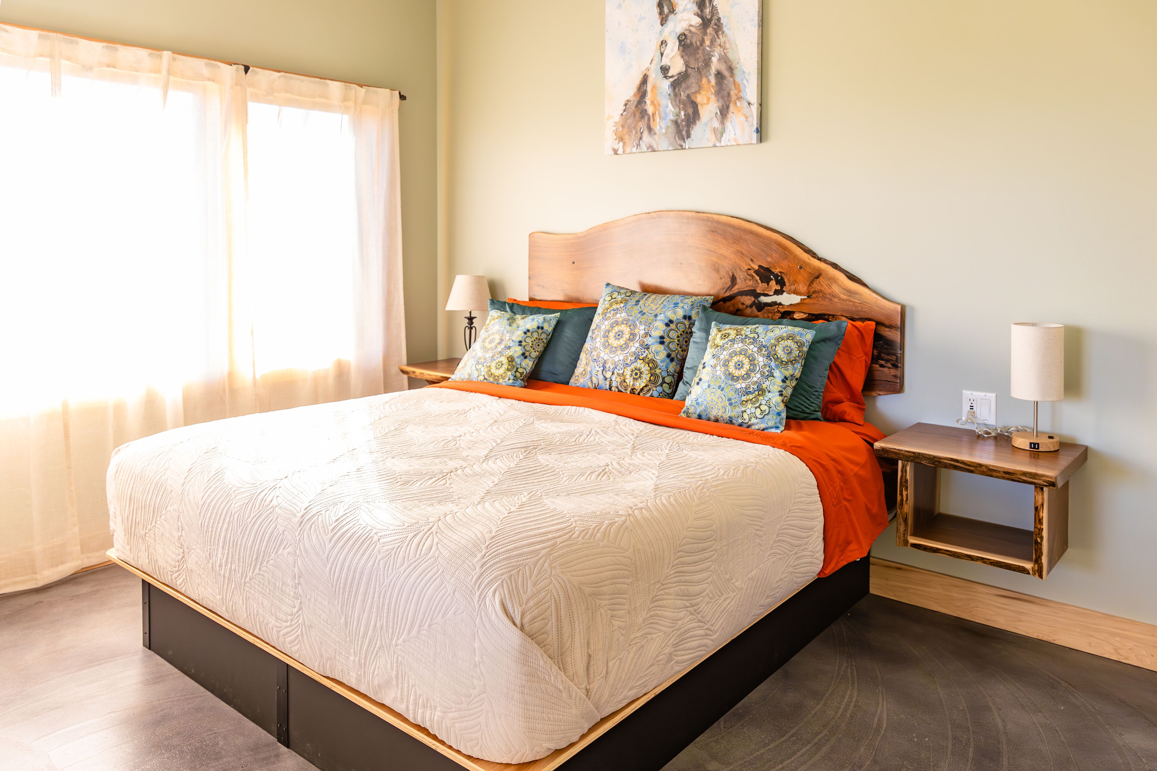 3 間臥室、高級寢具、遮光布/窗簾、熨斗/熨衣板