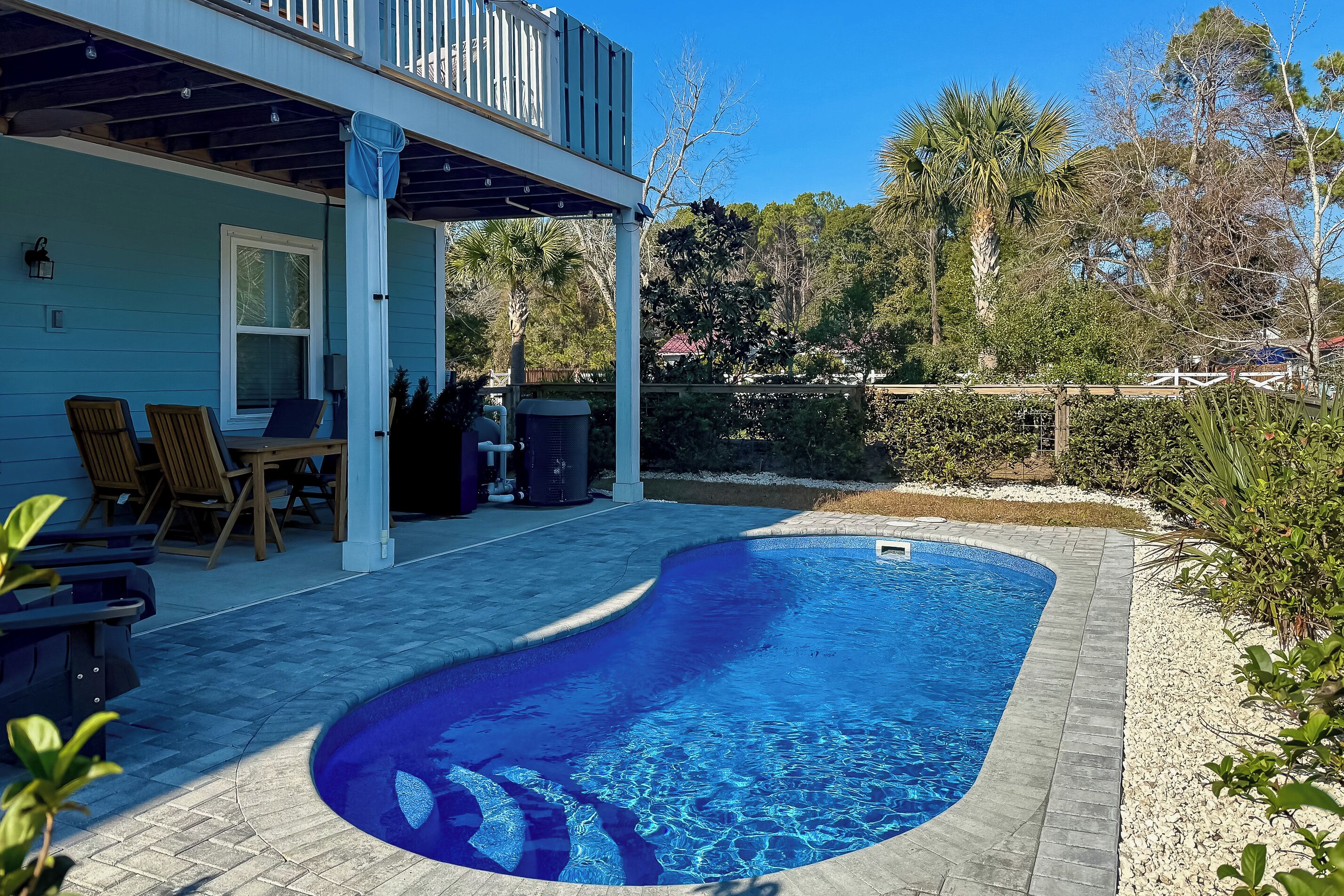 A heated pool