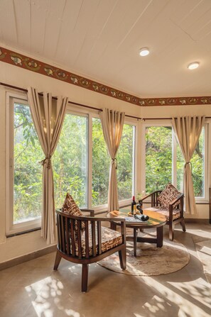 Panoramic Double Room | View from room - Jungle Ghar  (Pipariya)