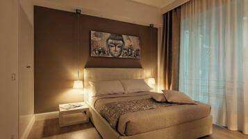 Premium bedding, down duvets, pillow-top beds, free minibar items