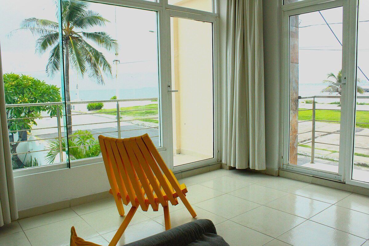 Family Apartment, Multiple Beds, Balcony, Sea View | Beach/ocean view