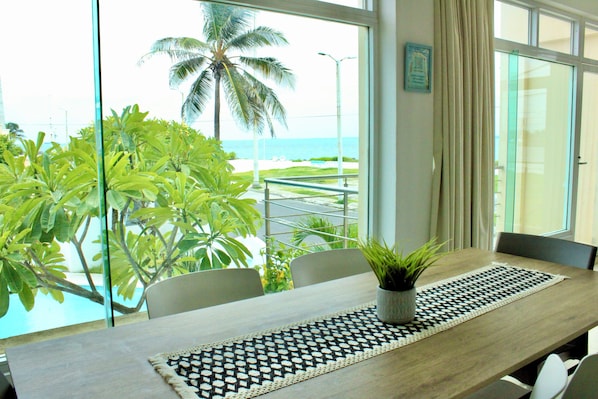 Familie appartement, Meerdere bedden, balkon, uitzicht op zee | Interieur