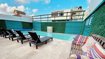 Family Apartment, Multiple Beds, Balcony, Sea View | Outdoor pool