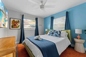 5 slaapkamers, een kluis op de kamer, een bureau