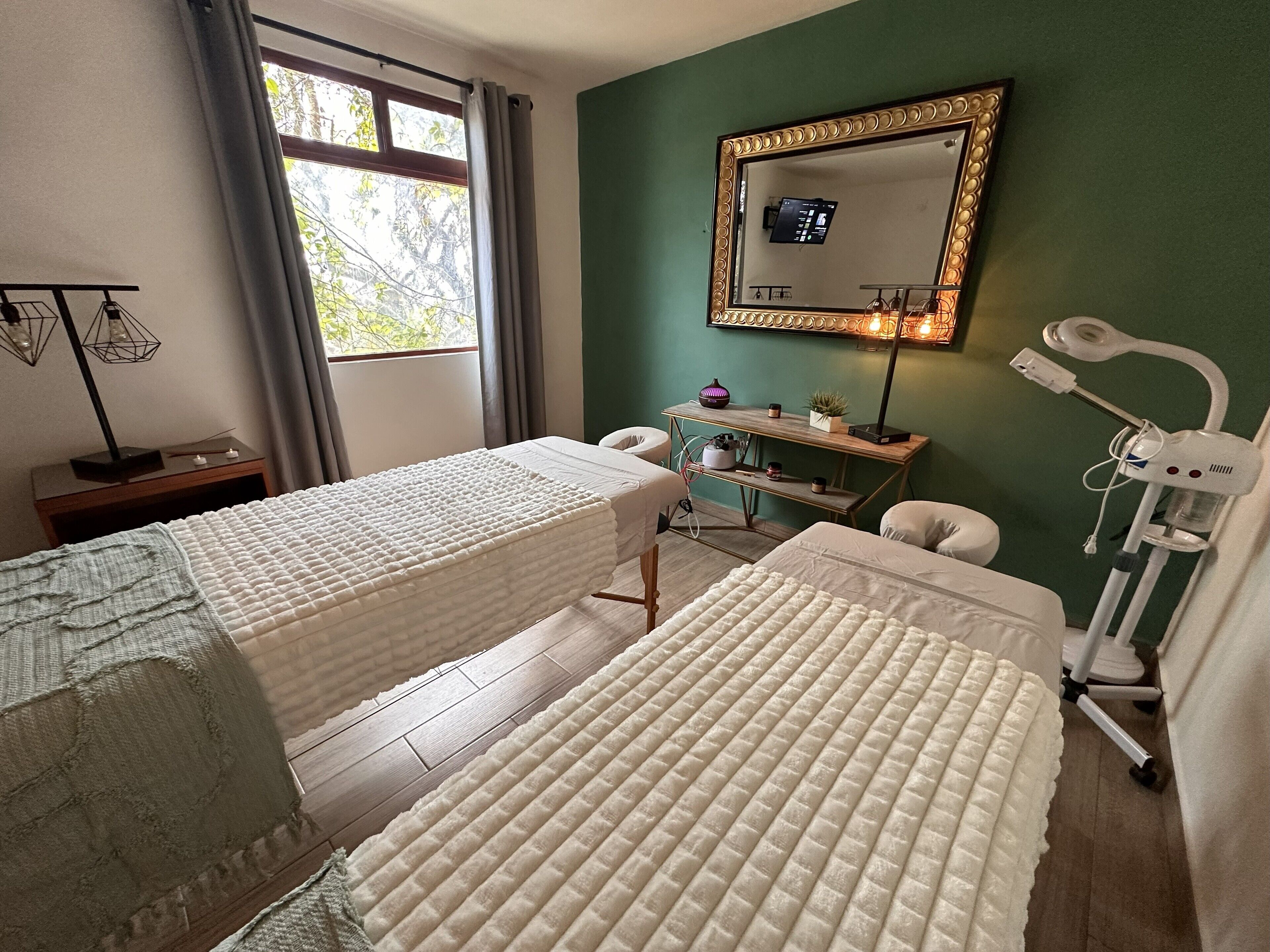 Salas de tratamiento para parejas, aromaterapia