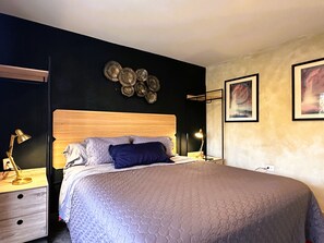 1 habitación, decoración personalizada y muebles diferentes 