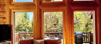 Blue Moose : spa , piscine et accès lac