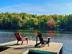 Property grounds - Blue Bear Spa ,private pool & lake access (Mille-Isles)