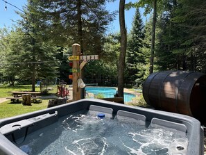 Idromassaggio all'aperto