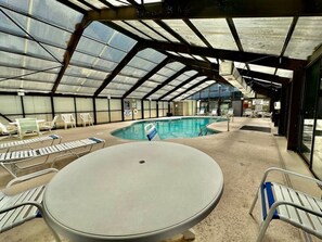 Indoor pool, a heated pool