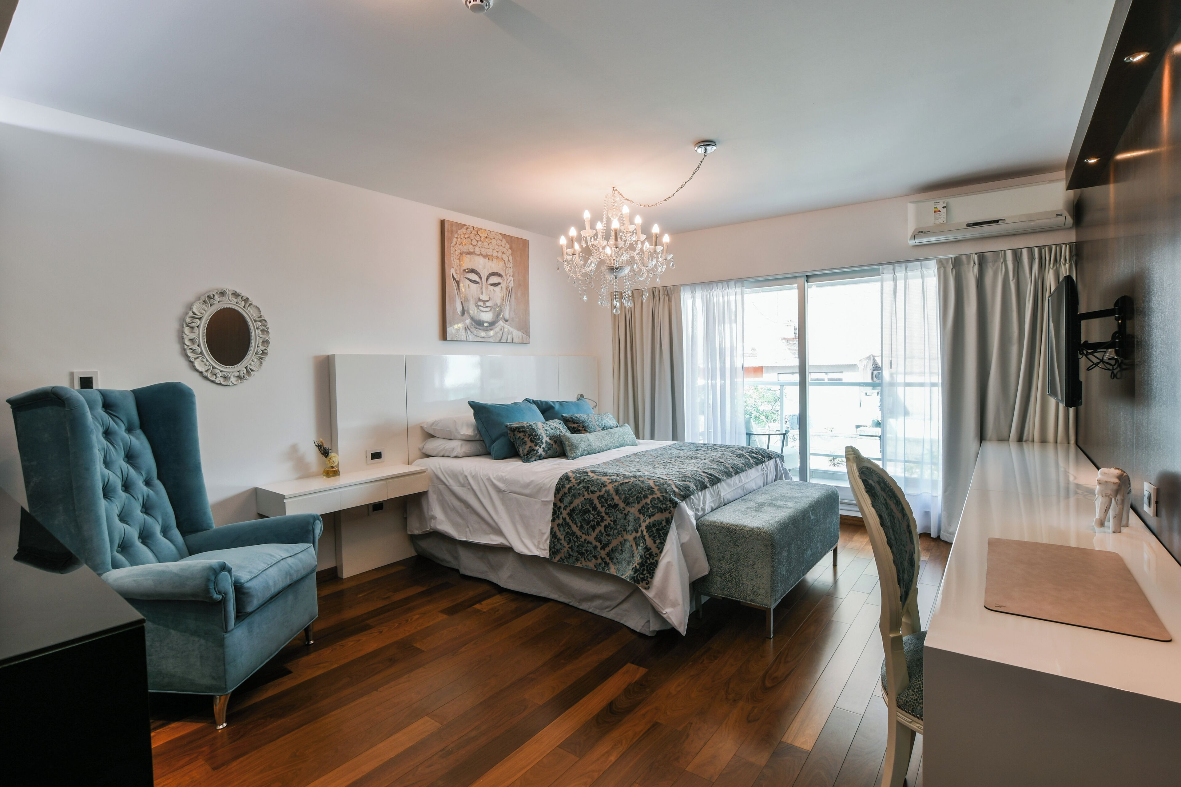 奢華套房, 廚房, 城市景觀 | 高級寢具、羽絨被、Select Comfort 床墊、客房內保險箱