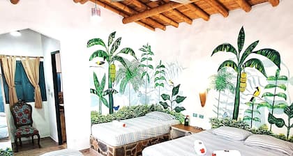 Arhuaco Cabin at Chévere Beach: Comfort and Nature in Front of the Caribbean Sea