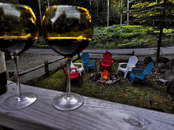 Terrace/patio - Adirondack Red House, Adirondack Red House (Eagle Bay)