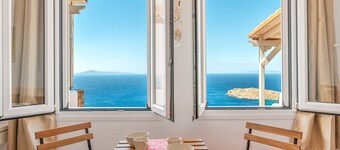 'KNA Studio C' with Sea View, Wi-Fi and Air Conditioning