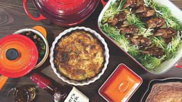 The variety of food offerings is endless.