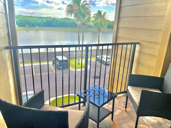 Terrace/patio - Sunset Bliss Retreat Condo - Near Disney (Kissimmee)