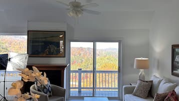 TV connectée, cheminée