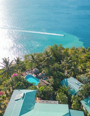 Outdoor pool - Amazing mountain top home with stunning views! (Marigot Bay)